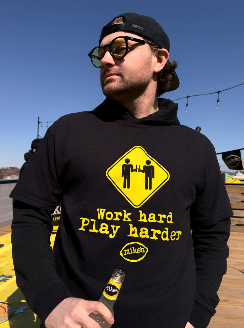 “Work Hard, Play Harder” Black Tee